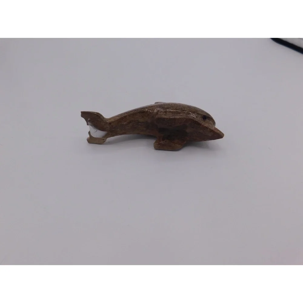 Cozumel Mexico Stone Carved dolphin figurine 4